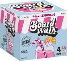 Board Walk Pink Lemonade 4pk Cans